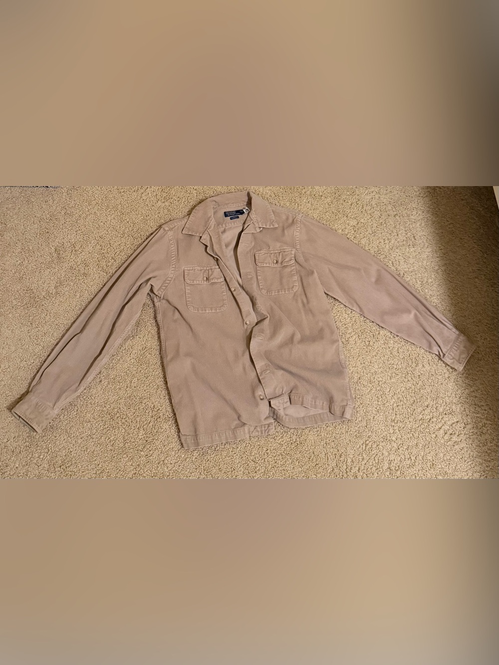 Polo by Ralph Lauren Tan Corduroy Button-Down Shirt